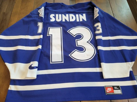 RARE TORONTO MAPLE LEAFS MEMORIES & DREAMS MATS SUNDIN #13 NIKE JERSEY XL Cover