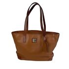 Dooney & Bourke Pebble Collection Leather Tote Bag Brown with Duster Bag