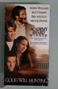 robin williams GOOD WILL HUNTING minnie driver   VHS VIDEOTAPE NEW corner dings - Picture 1 of 2
