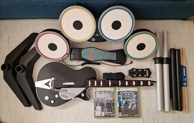 Rock Band The Beatles BUNDLE for Xbox 360 / One / Series **READ DESCRIPTION - Image 1 of 4