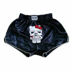 Cute Kitty Vador Women Girls Muaythai Shorts Muay Thai Embroidery Kick Boxing - Picture 1 of 2