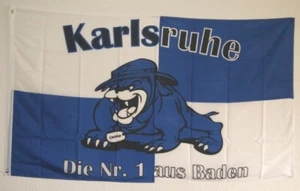 Fahne / Flagge " Karlsruhe - Die Nr. 1 aus Baden" 90 x 150cm - Bild 1 von 1