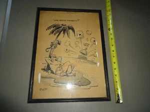 Illustrated Drawing Robert Bob Palmer Springfield MO Ozarks Artist SIGNED Framed - Picture 1 of 5