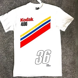 new KODAK 400 T-SHIRT white red yellow BIG LOGO retro camera 36 film MENS M & L - Picture 1 of 2