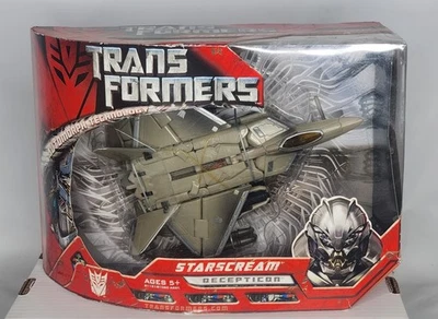 Transformers Movie 2007 Voyager Class Deep Space Starscream F-22 Raptor **NEW** - Image 1 of 4