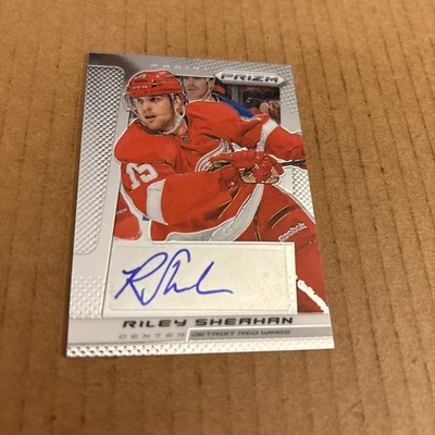 2013 Prizm AUTOGRAPH AUTO Riley Sheahan #A-RS Red Wings Hockey Card (f3) - Image 1 of 2