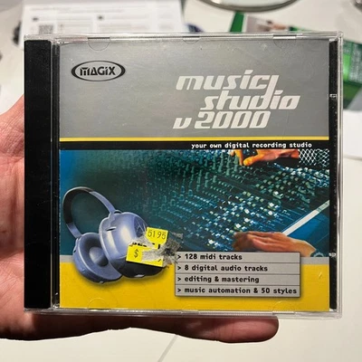 SEALED Vintage Magix Music Studio v2000 Windows CD-ROM 2000 audio/midi/editing - Image 1 of 2