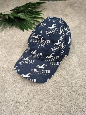 Chapéu Hollister California Masculino OS Azul Strapback Strapback Estampa Total Algodão Y2K - Imagem 1 de 4