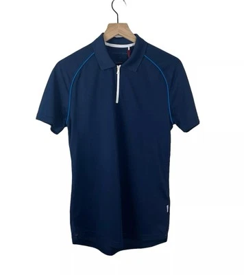 Orlebar коричневый новый с Ярлыками Sebastian Sport 1/4 молнии рубашка-поло мужской размер M - Изображение 1 из 4