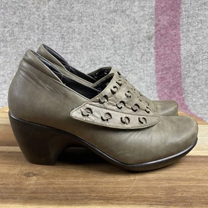 Naot Eden Shoes Womens Size 38 Leather Cut Out Slip On Comfort Heel Casual - Picture 1 of 11