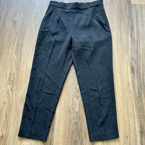 Aritzia Babaton Größe 4 Conan Cropped Ankle Pant Pull On Schwarz Hose Krepp - Bild 1 von 9