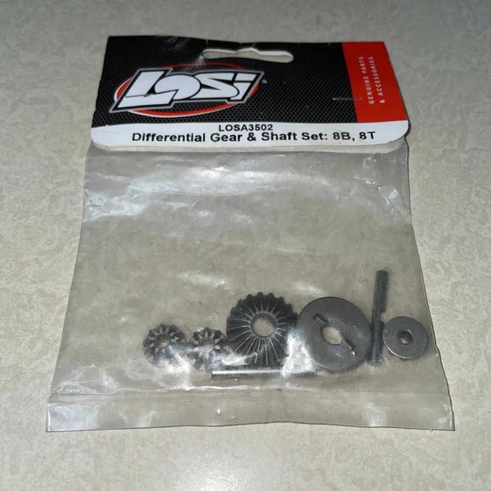 Losi LOSA3502 Differential Gear & Shaft Set 8b 8t