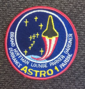 STS-35 ASTRO-1 NASA MISSION WIDE FONT YELLOW VERSION PATCH - Bild 1 von 3
