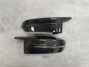 BMW M2 M3 M4 Pre-Preg Dry Carbon Fibre Gloss Wing Mirror Caps G42 G80 G82 G87 - Picture 1 of 6