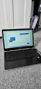 HP Pavilion x360 14-ba104na Convertible Laptop Core i5 8GB RAM 256GB 14" Silver - Picture 1 of 11