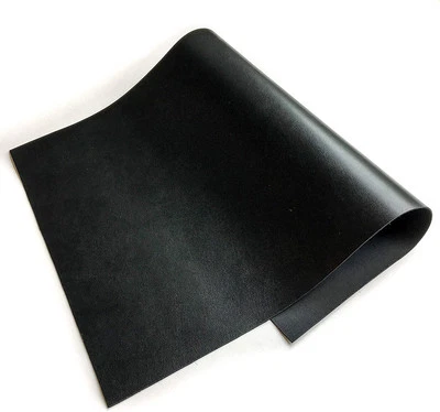 Real Genuine Black Calf Hide Leather: 4-6 oz. (1.8-2.4mm)Thickness Weight - Image 1 of 4