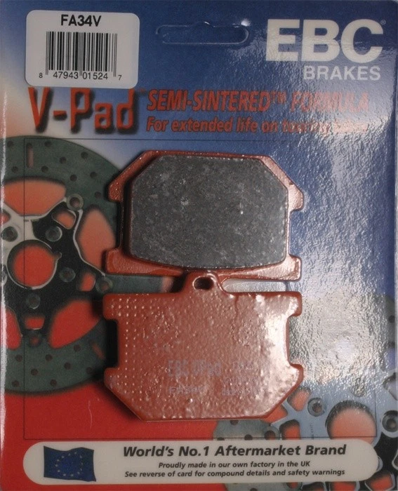 EBC V Semi-Sintered Brake Pads #FA34V for Yamaha - Image 1 of 1