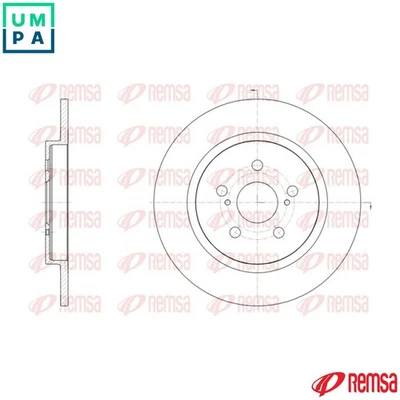2x BRAKE DISC 61464.00 FOR LEXUS TOYOTA 2ZR/5ZR-FXE 1.8L 4cyl CT1NR-FE 1.3L 4cyl - Image 1 of 4