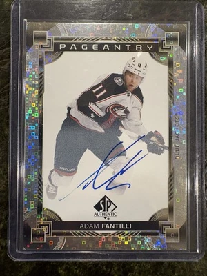 2024-25 SP Authentic Pageantry Auto Adam Fantilli #P-62 Columbus Blue Jackets - Image 1 of 2