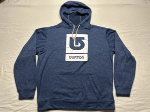 Burton Dryride Hoodie Mens Medium Blue Pullover Sweatshirt Ski Snowboard Sweater - Picture 1 of 12
