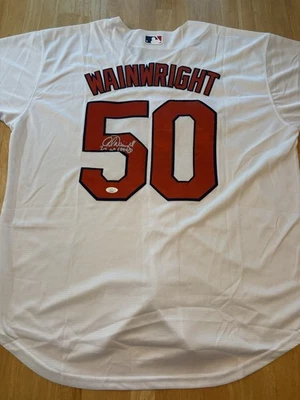 Adam Wainwright Signed St Louis Cardinals Jersey All Star 2x WS Champ Jsa Coa - Image 1 of 3