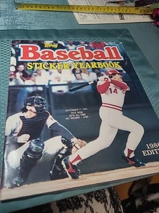 1986 Topps Baseball Sticker Yearbook Album! New, Empty, PETE ROSE Cover - Picture 1 of 6