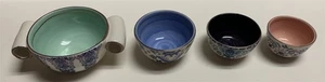 set of 4 Anthropologie Lilia Measuring Cups Pottery - Picture 1 of 8