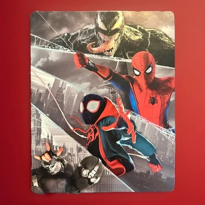 Spider-Man Multiverse Blu Ray Limited Ed Steelbook Rare 4-Disc Movie Collection Foto 1 de 3
