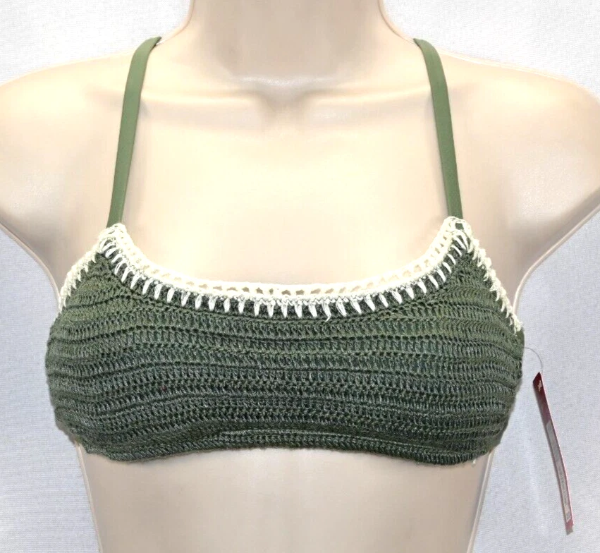 Top de bikini Xhilaration verde oliva niñas talla M (4-6) nuevo con etiquetas  Foto 1 de 3