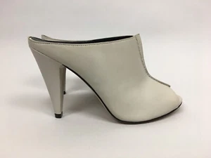 Mulas minimalista Sigerson Morrison gris pálido cuero verdad 7,5 37 1/2 - Imagen 1 de 7