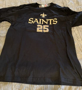 REGGIE BUSH New Orleans SAINTS Football VINTAGE Jersey Style Shirt XL Reebok NFL - Picture 1 of 3