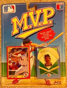 1990 MLB M.V.P. Wade Boggs Boston Red Sox Collector Pin And Card Set - Picture 1 of 9