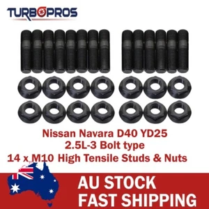 Kit de colector de escape de alta resistencia y tacos turbo para Nissan Navara D40 YD25 2,5 L - Imagen 1 de 5