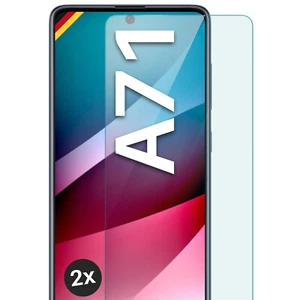 2x Echt Glas für Samsung Galaxy A71 Panzerfolie Hartglas Premium Displayschutz - Picture 1 of 8