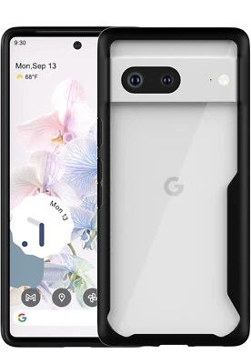 Funda para Google Pixel 7 Cristal Transparente Rígida PC Marco TPU Cubierta Trasera Suave 2022 Foto 1 de 4