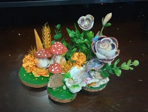 autumn Decor,Seashells handmade crafts , waterfall, - Picture 1 of 10