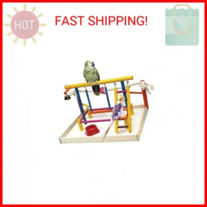 Penn-Plax Bird Life Wooden Playpen – Perfect for Sun Conures, Ring Necks, and Si - Picture 1 of 2