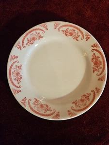 Piatto vintage Homer Laughlin 6 1/4 rosa americana - Foto 1 di 4