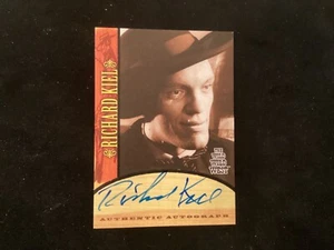 RITTENHOUSE THE WILD WILD WEST / TWILIGHT ZONE RICHARD KIEL HANDSIGNIERTE KARTE - Bild 1 von 2