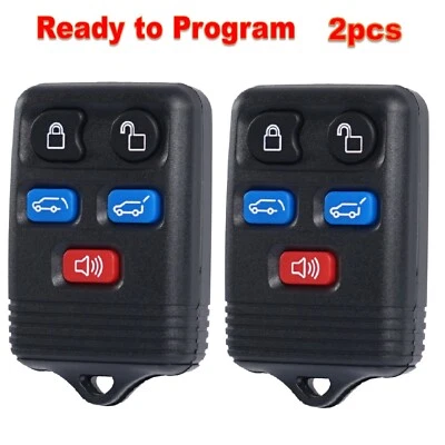 2 Repuestos Para Ford Expedition 2003-2010 Mando a Distancia Coche Llavero 5 Botones Foto 1 de 4