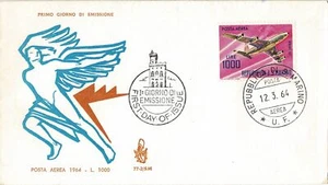 1964 FDC Venetia San Marine N.77 / Sm P.Flugpost Livre 1000 Reiste Nicht - Imagen 1 de 1