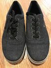 Lugz Charcoal Black Canvas Walking Sneakers Loafers Oxfords Shoes Mens Sz 95 