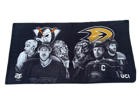 NHL Anaheim Ducks Black Towel Blanket 27” x 54” New Cover