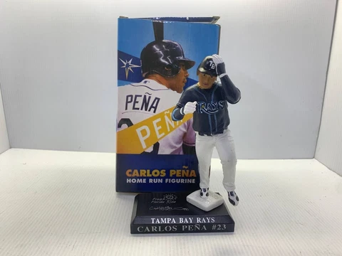 Carlos Pena Tampa Bay Rays Homerun Figure Complete in Box MLB Collectors Item Cover