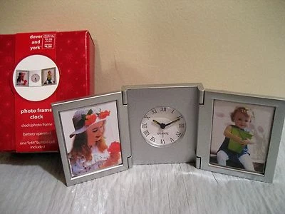 DOVER AND YORK PHOTO FRAME CLOCK new in box - Image 1 of 3