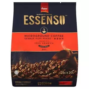 ESSENSO SUPER COFFEE Microground Arabica Instant Coffee 3 in 1 (25g X 20 sticks) - Picture 1 of 6