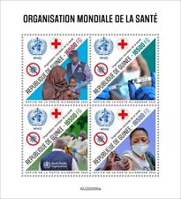 World Health Organization Red Cross MNH Stamps 2022 Guinea M/S