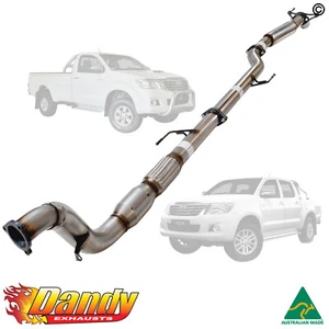 3" Stainless Exhaust Hotdog & Cat Diff for N70 Toyota Hilux 3L D4D 05-15 Model - Picture 1 of 3