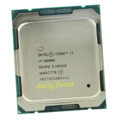 Intel Core i7-6800K 3.4 GHz LGA2011-3 6 Core SR2PD CPU Processors 15 MB - Image 1 of 4