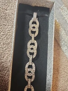Vintage Bracelet With Rhinestones 7m5 In Never Worn A27 - Picture 1 of 6